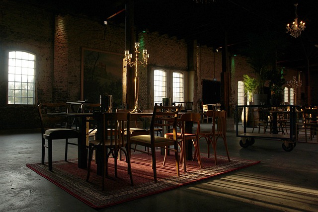 Kerzenleuchter Licht Vintage Tische Stühle